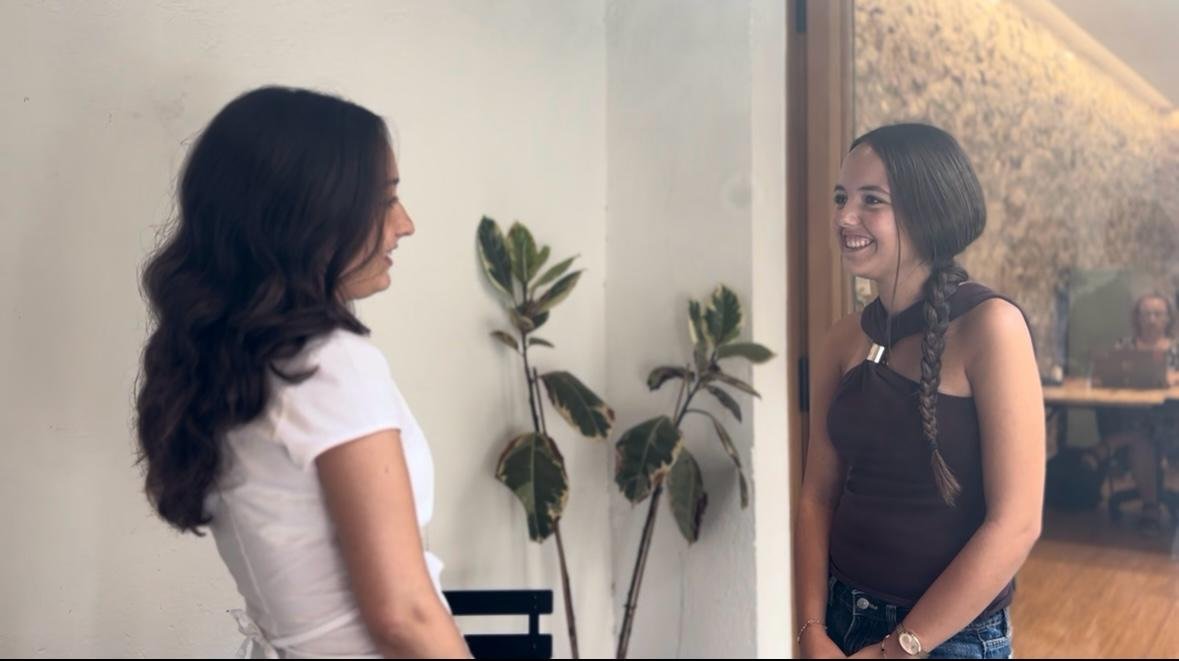 Sesión de coaching individual con una alumna